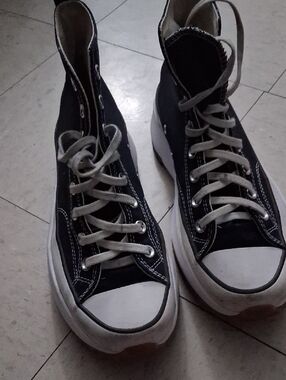 Converse Black and White High-Top Sneakers